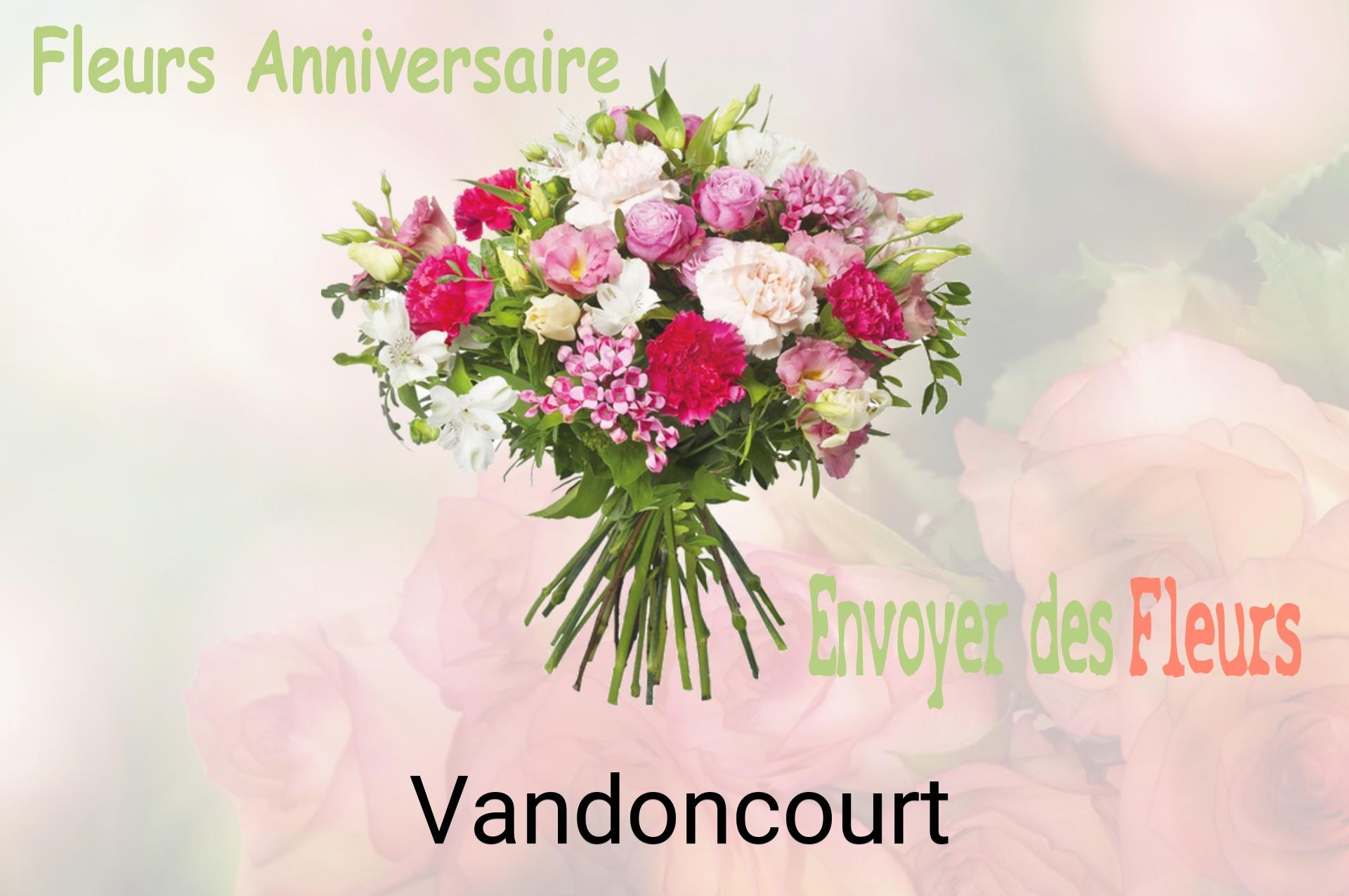 Bouquet de fleurs d’anniversaire livré à Vandoncourt